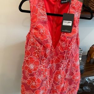 NWT - coral floral dress